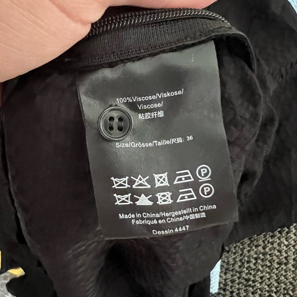 Tree And Horse Garden megara black deep v neck blouse - Picture 10 of 15